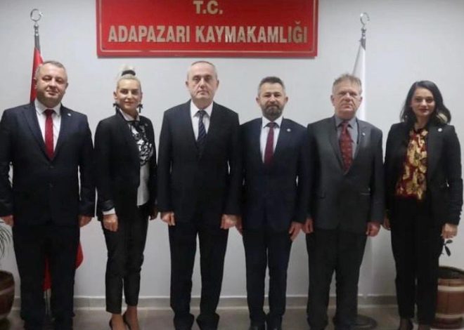 İYİ Parti Adapazarı Teşkilatından Kaymakam Oktay Kaya’ya ziyaret