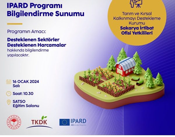 Satso da IPARD Programı Tanıtım ve Bilgilendirme Toplantısı yapılacak