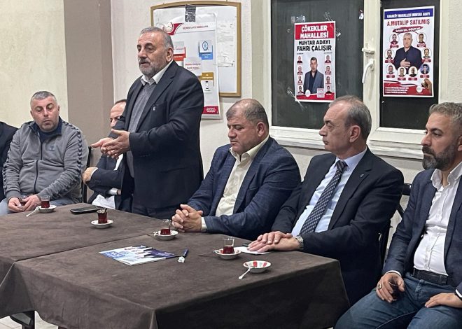 DEVA Büyükşehir adayı Erdoğan, mahalle ve kahve ziyaretlerin, sürdürdü