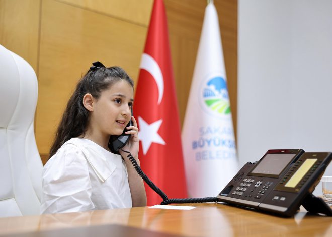 Büyükşehir minik Başkan Ece’ye emanet: İlk talimatı çocuklar için