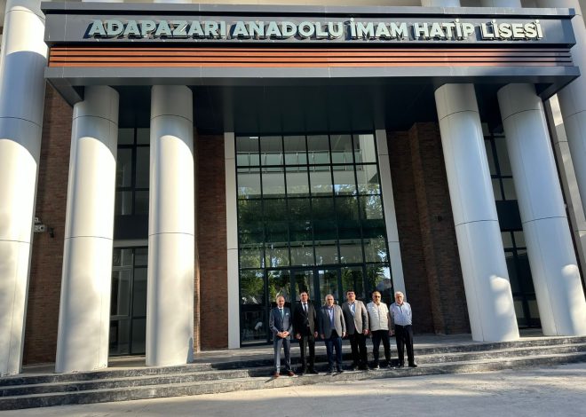 Millete hizmetin şeref anı: Sakarya Milletvekili Ali İnci, Adapazarı Anadolu İmam Hatip Lisesi’ni ziyaret etti