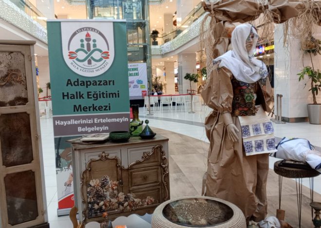 Hayat boyu öğrenme haftası dolayısıyla Adapazarı halk eğitimden sergi