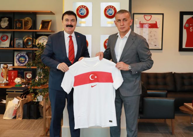 DGSK Başkanı Türker Aygündüz’den, TFF Başkanı İbrahim Ethem Hacıosmanoğlu’na ziyaret