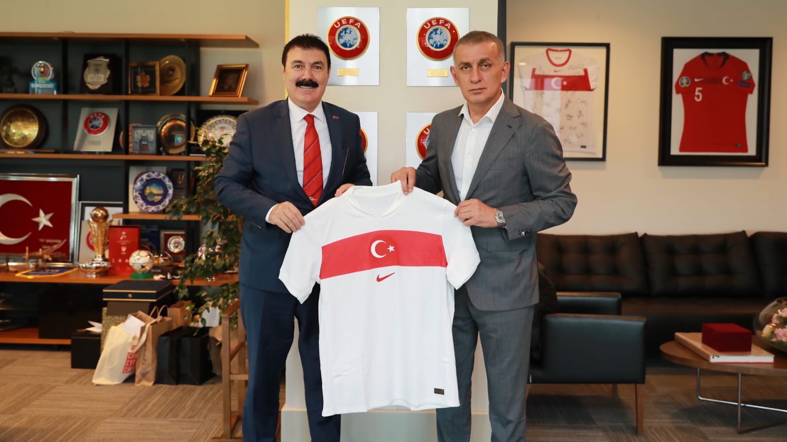 DGSK Başkanı Türker Aygündüz’den, TFF Başkanı İbrahim Ethem Hacıosmanoğlu’na ziyaret