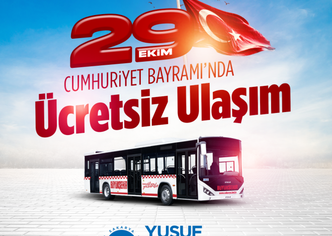 Büyükşehir Cumhuriyet Bayramı’nda ücretsiz ulaşım hizmeti sunacak