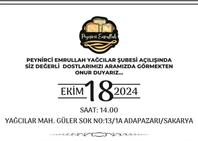 Peynirci Emrullah’ın yağcılar şubesi açılışı 18 Ekim’de; tüm gelir SMA Hastası Yağız Alp’e bağışlanacak